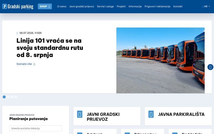 Screenshot von gradski-parking.hr