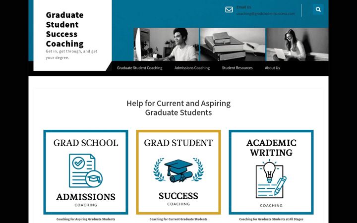 Screenshot of gradstudentsuccess.com