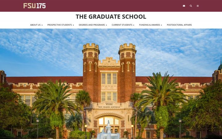 Screenshot of gradstudies.fsu.edu