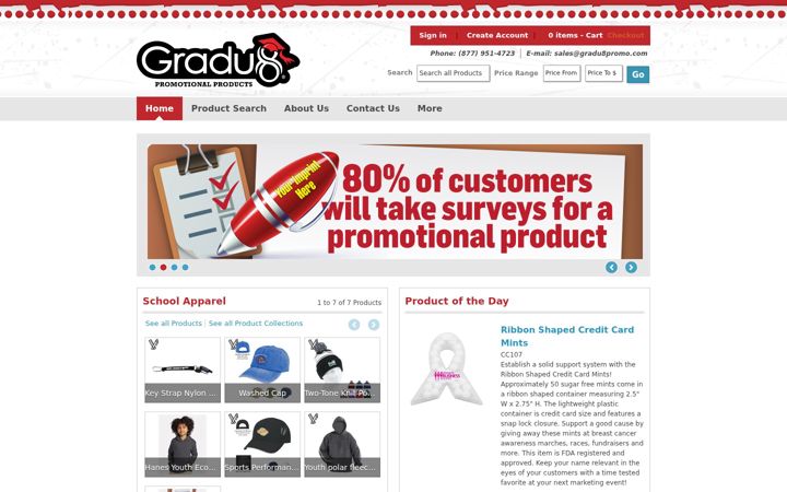 Screenshot of gradu8promo.com
