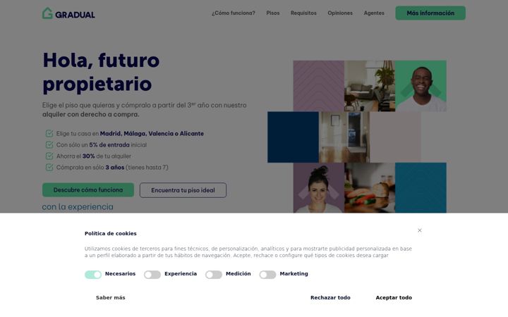 Screenshot of gradualhomes.com