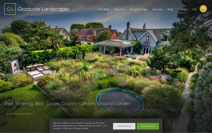 Screenshot of graduatelandscapes.co.uk