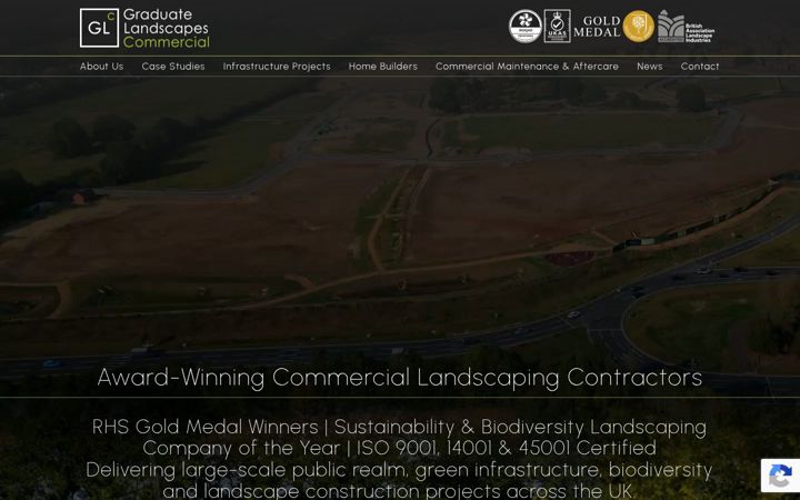 Screenshot of graduatelandscapescommercial.co.uk