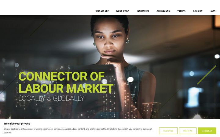 Screenshot of graduaterecruit.co.za
