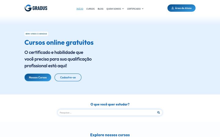 Screenshot of gradusead.com.br