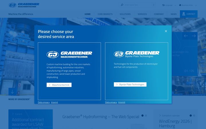 Screenshot of graebener-mt.com
