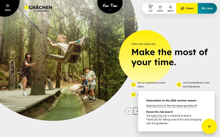 Screenshot of graechen.ch
