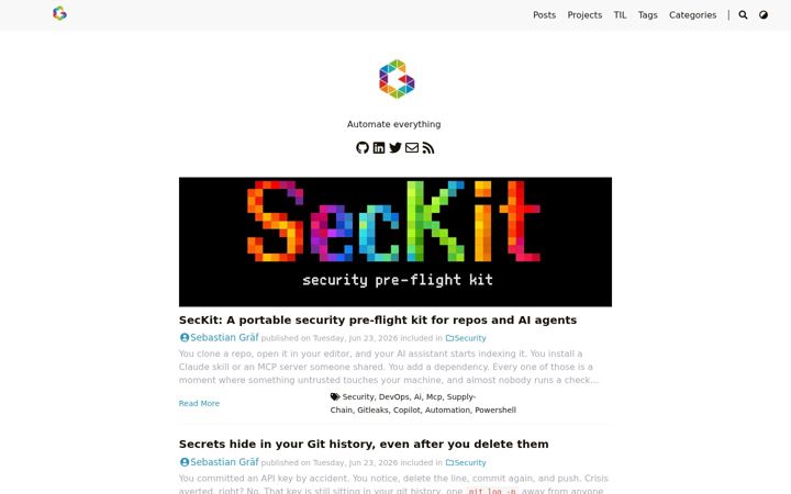 Screenshot of graef.io
