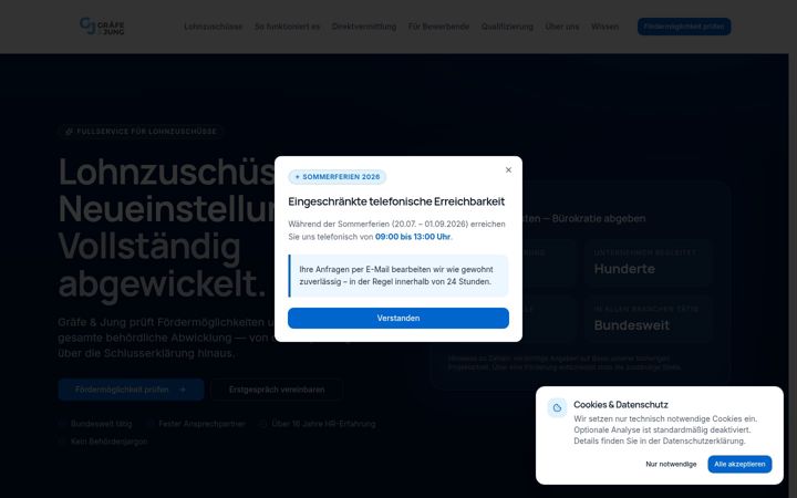 Screenshot of graefe-jung.de