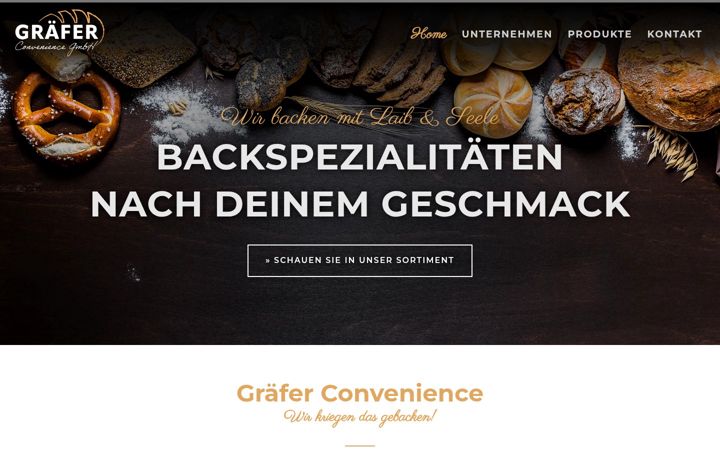 Screenshot of graefer-convenience.de