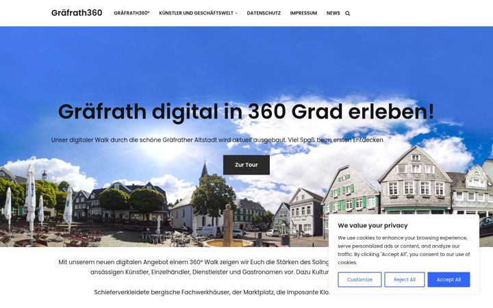 Screenshot of graefrath360.de