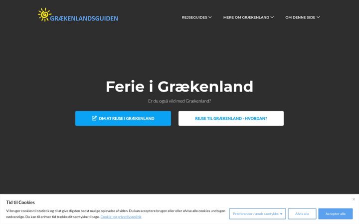 Screenshot of graekenlandsguiden.dk