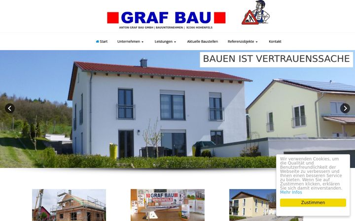 Screenshot of graf-bau-hohenfels.de