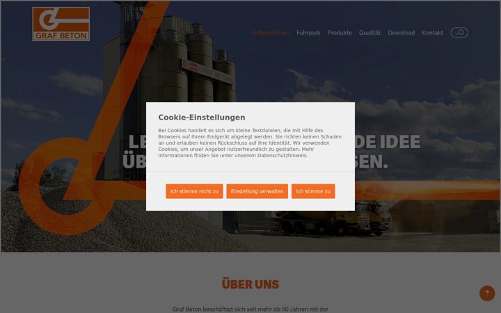 Screenshot of graf-beton.at