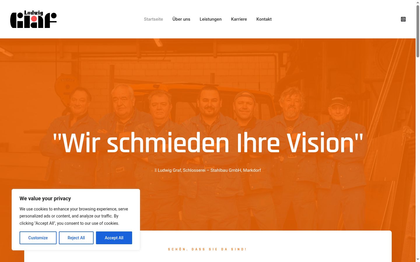 Screenshot tal-banner tal-kunsens muri qabel kwalunkwe interazzjoni