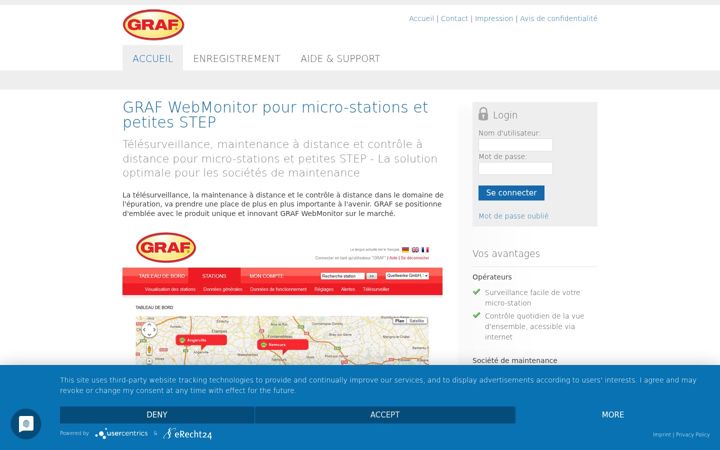 Screenshot of graf-webmonitor.fr