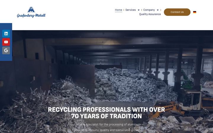 Screenshot of grafenberg-metall.com