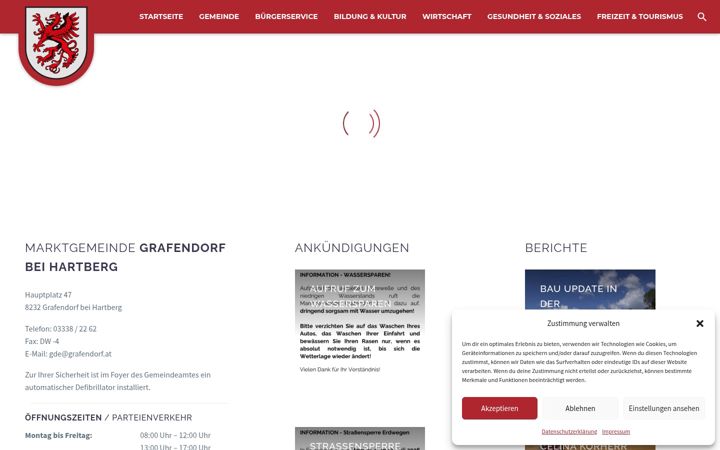 Screenshot of grafendorf.at