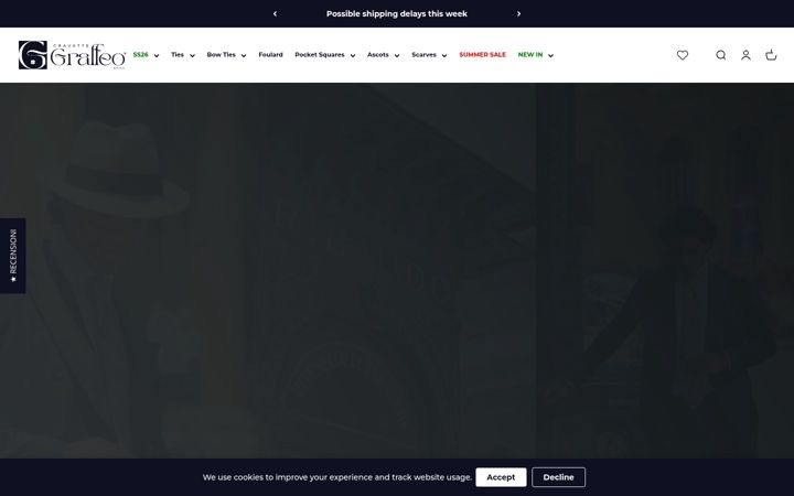 Screenshot of graffeocravatte.com