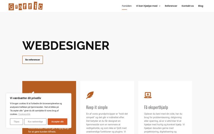 Screenshot of graffic.dk