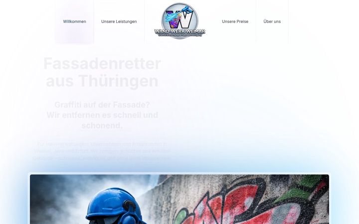 Screenshot of graffiti-entfernung-weimar.de