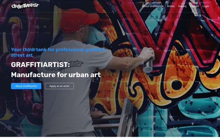 Screenshot of graffitiartist.io