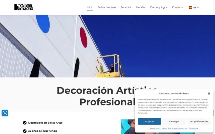 Screenshot of graffitimadrid.com