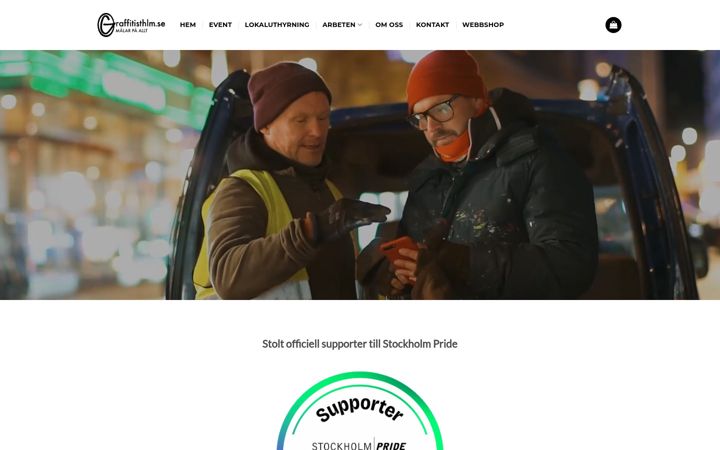 Screenshot of graffitisthlm.se