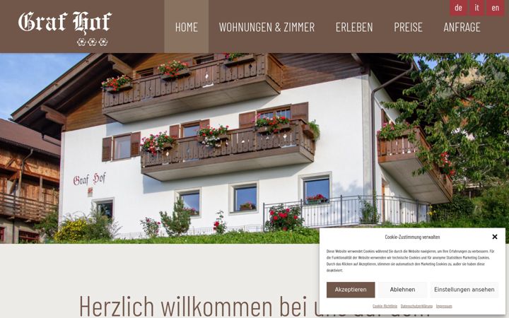 Screenshot of grafhof.com