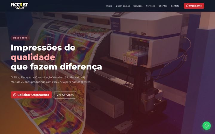 Screenshot of graficarckt.com.br