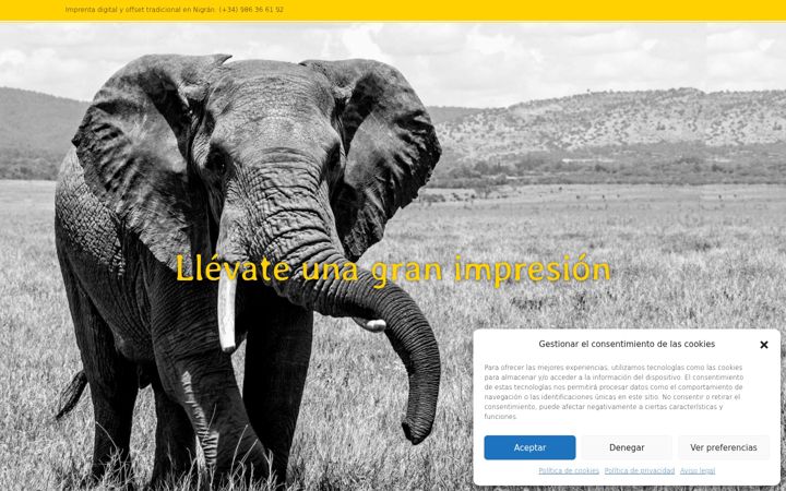 Screenshot of graficasalbores.com