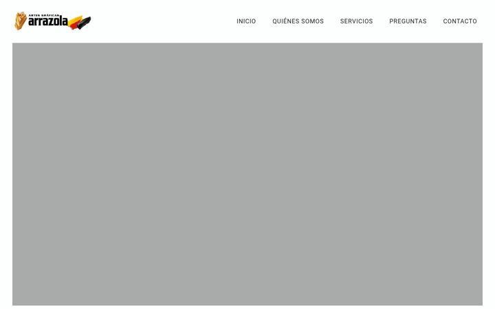 Screenshot of graficasarrazola.com