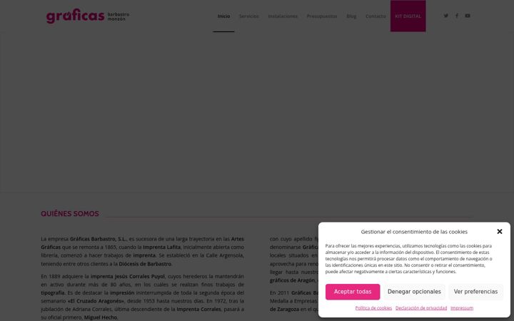 Screenshot of graficasbarbastro.com