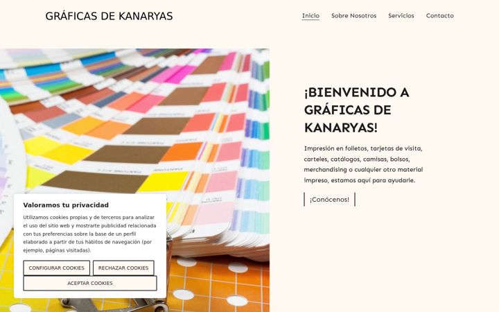 Screenshot of graficasdekanaryas.com