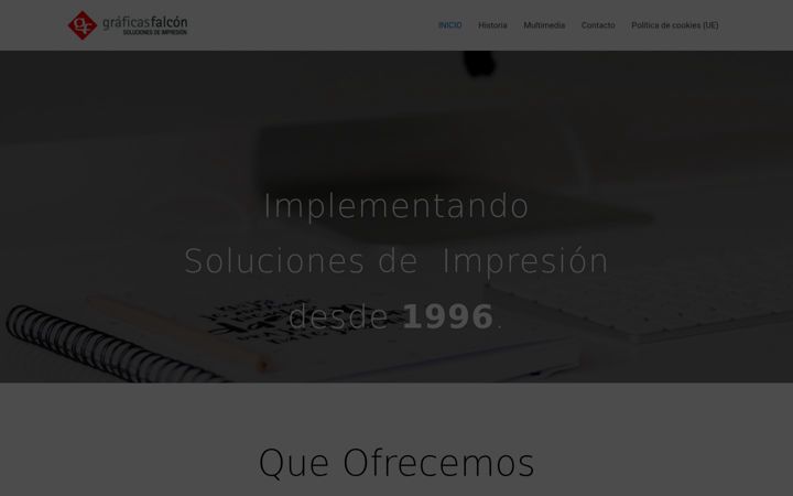 Screenshot of graficasfalcon.com