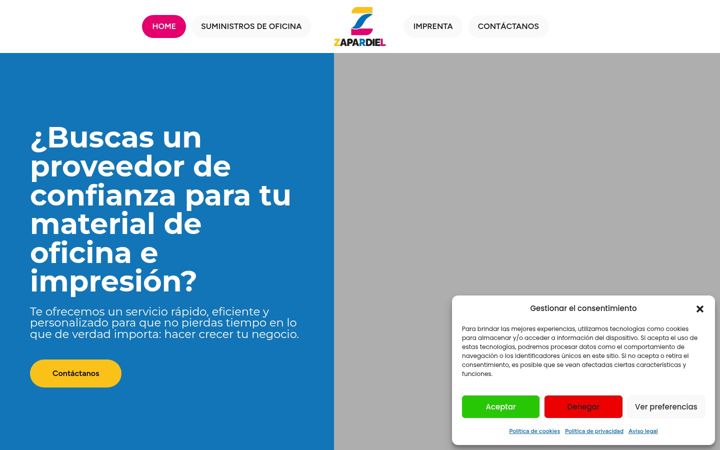 Screenshot of graficaszapardiel.es