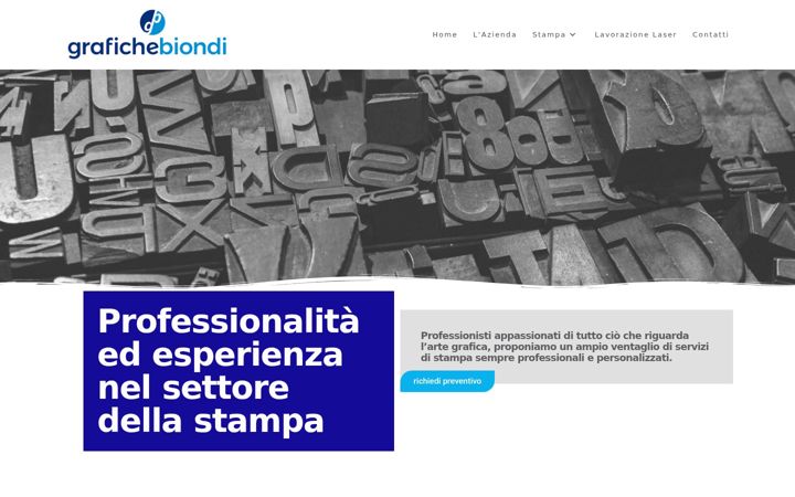 Ekrano kopija grafichebiondi.com