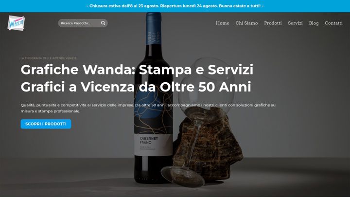 Screenshot of grafichewanda.it