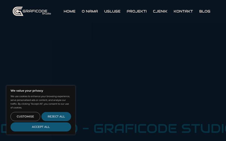 Screenshot of graficode-studio.hr