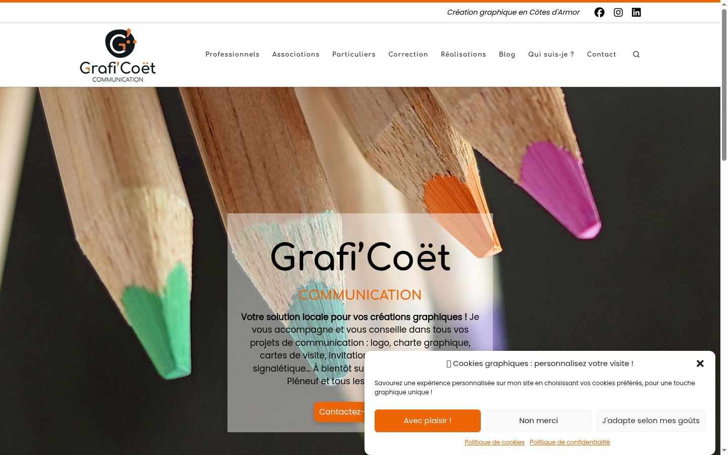 Screenshot tal-banner tal-kunsens muri qabel kwalunkwe interazzjoni