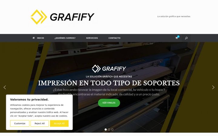 Screenshot of grafify.eu