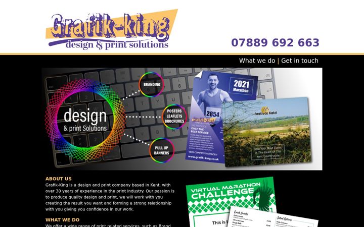 Screenshot of grafik-king.co.uk
