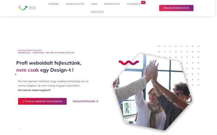 Screenshot of grafikaidesign.hu