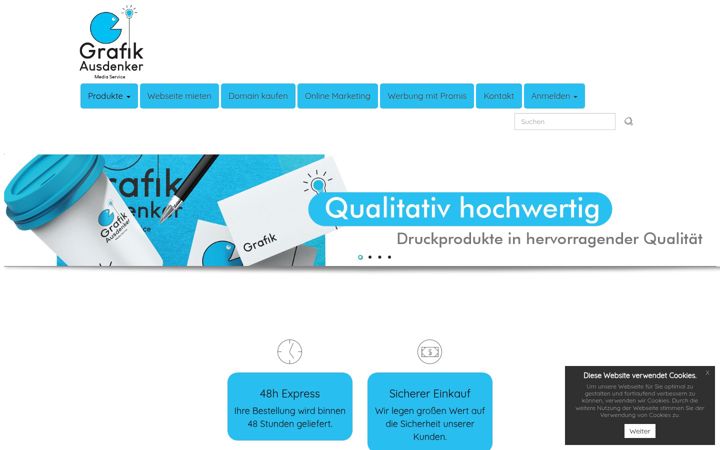 Screenshot of grafikausdenker.de
