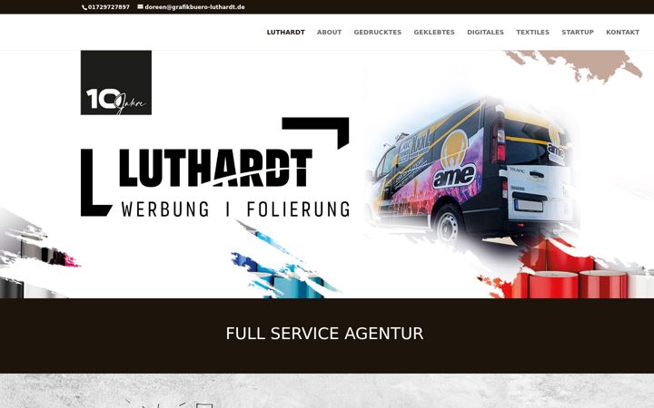 Screenshot of grafikbuero-luthardt.de
