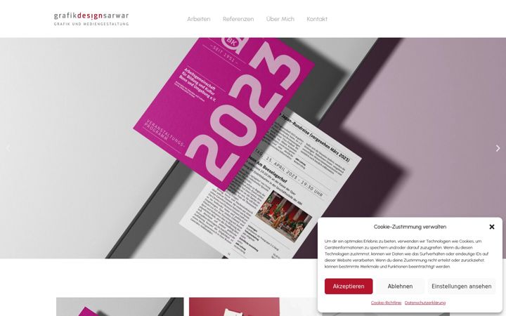 Screenshot of grafikdesign-sarwar.de