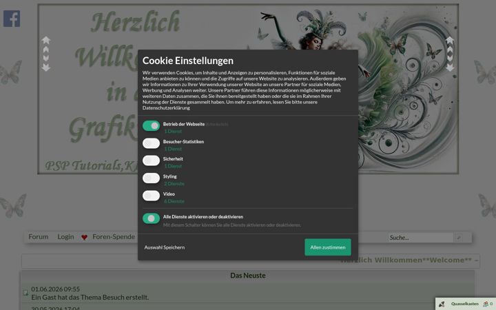 Screenshot of grafikmanege.de