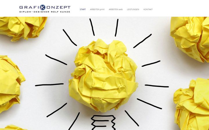 Screenshot of grafikonzept-kunze.de