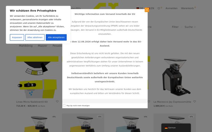 Screenshot of grafikus-coffeetec.de