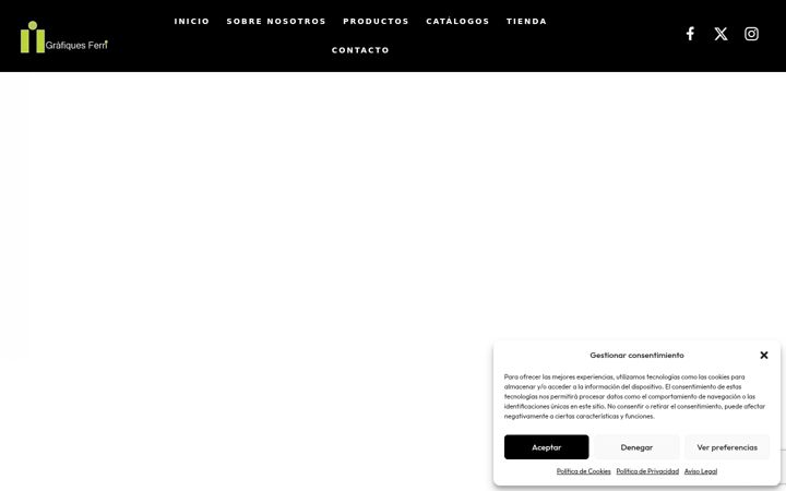 Screenshot of grafiquesferri.com